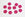 Grossiste en x10 boutons fantaisie rond rose fuchsia - 15mm - à coudre