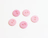 Creez x5 boutons fantaisie rond rose 11mm à coudre