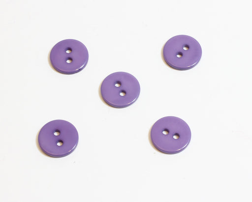 Achat x5 boutons fantaisie rond violet - 11mm - à coudre