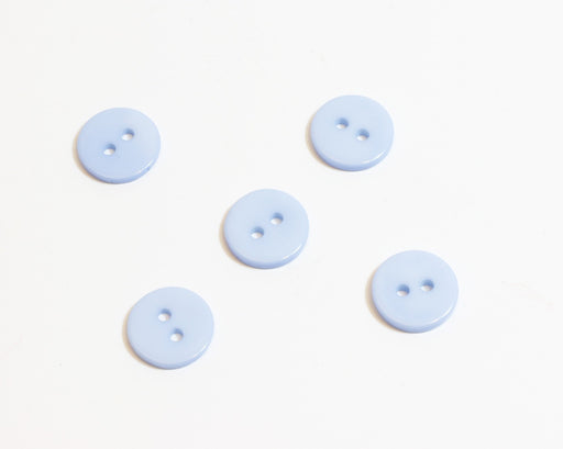 Achat x5 boutons fantaisie rond bleu clair - 11mm - à coudre