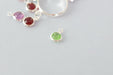 Acheter au détail mini pendentif perle en verre à facettes vert clair pastel 6 mm avec contours argentés