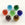 Grossiste en pendentif pomme de couleur bleu roi 15x14 mm, Trou: 2 mm