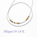 Creez X 10 fines perles laiton plaqué or 18 K OR 3 mm, Trou: 1 mm Apprèts bijoux par 10 pour toutes les crations DIY uniques