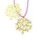 Acheter au détail Grand pendentif corail doré 45x40x2 mm, Trou: 2 mm pour un bijoux DIY très personnel !