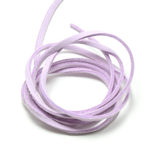 Achat suédine violet parme 3mm - cordon suédine au mètre