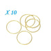 Acheter en gros 10 anneaux connecteurs rond 25x1 mm laiton doréconnecteurs bijoux