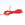 Vente au détail 2 mètres de Cordon rouge en polyester 1 mm - pour bracelet, collier, sautoir