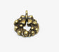 Creez avec breloque pendentif couronne de noël bronze 21x16mm création de bijoux