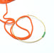 Vente fil 230 perles environ orange mat tube 1 mm trou 0,8 mm en verre mat à enfiler à un fil ou BO ou chaine pour