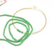 Creez avec fil 230 perles environ vert mat tube 1 mm trou 0,8 mm en verre mat à enfiler à un fil ou BO ou chaine pour