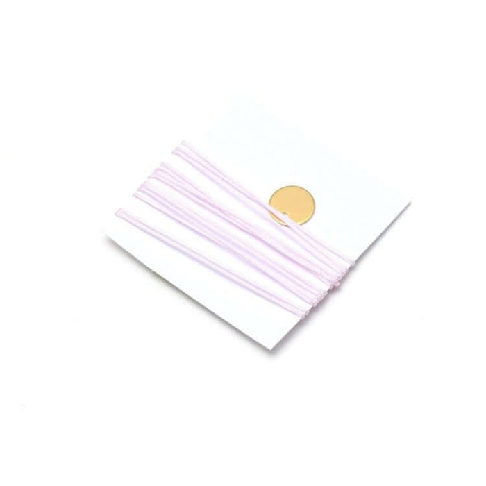 Achat au détail 4 mètres de Cordon très fin rose en polyester 0,5 mm pour bijoux cordon ou macramé
