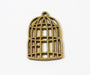 Achat au détail breloque pendentif Cage bronze 26x17mm