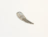 Achat breloque pendentif aile d'ange argentée 30x9mm