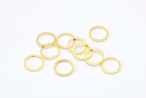 Achat 20 anneaux dorés connecteurs laiton or - 10 mm - 1 mm - apprèt bijoux
