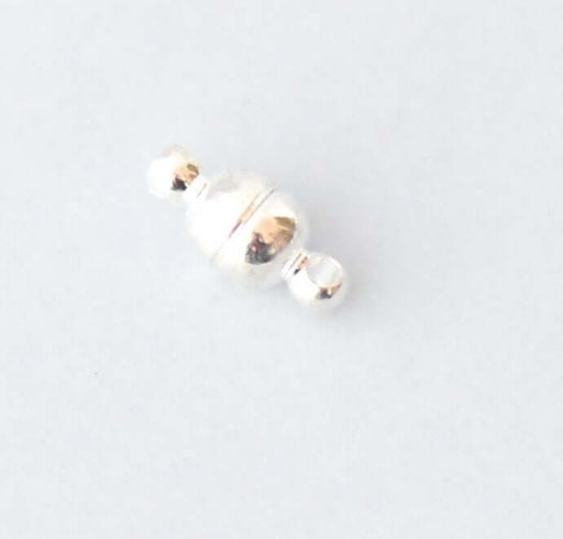 Achat 2 petits fermoirs magnétiques argentés 11x5mm - sans nickel -apprèts pour vos créations de bijoux