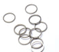 Acheter en gros 20 anneaux noir gun metal connecteurs or 12x1 mm, Trou: 10 mm apprèt bijoux