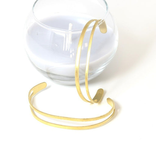 Achat Bracelet Jonc laiton brut ajustable à personnaliser 53 mm de diamètre