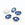 Grossiste en perles strass sertis ovales bleu de prusse 10x12mm - x5 unités - à coudre ou coller - Strass en verre