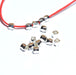 Acheter en gros X20 perles octogonales métallisées laitonARGENT 3x2,5mm pour bracelet collier sautoir BO