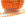 Grossiste en 30cm chaine à strass - orange et dorée- 6mm