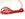 Vente au détail 1 m Cordon rouge en polyester ciré 1 mm