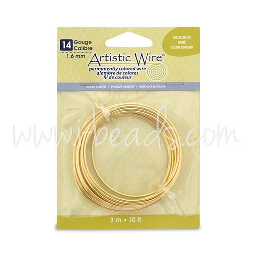Acheter Fil de cuivre Artistic Wire 1.6mm doré 3m (1)
