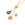 Grossiste en Perles fermoir coulissantes en acier or, 6x3mm trou 2mm (2)
