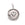Vente au détail Pendentif, Médaille Ronde Coeur Plaqué Couleur Argent Vieilli 24mm (1)