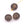 Vente au détail Perles rondes sculptées en Quartz fumé 11mm, trou 1mm (2)